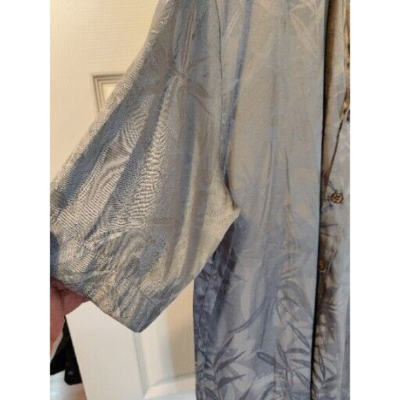 Paradise Blue Men's 2XL Short Sleeve Button Down Shirt Front Pocket Gray - Picture 6 of 6